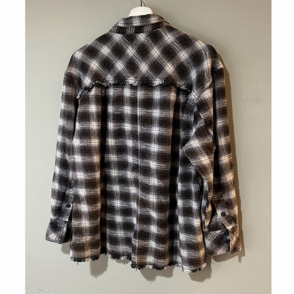 Urban Outfitters Long Sleeve Button Down Plaid Flannel Shirt. - Picture 5 of 9